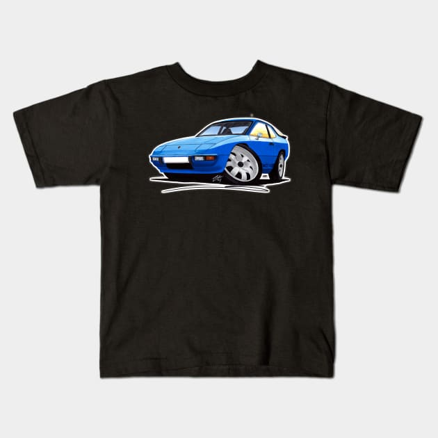 Porschee 924 Kids T-Shirt by  Maximilian Mart